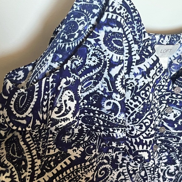 LOFT Paisley Tank Top - Picture 3 of 5